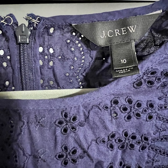 JCrew navy eye kit dress with slip sz 10 - Picture 4 of 4